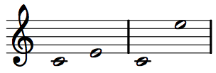 Simple and compound major thirds.